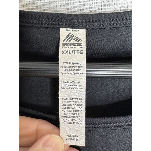 RBX Black Active Tank Shirt Size XXL - Picture 2 of 4